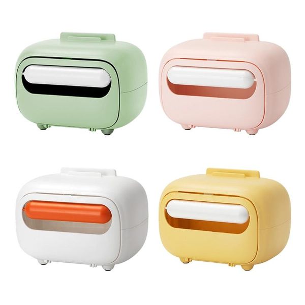 

magnetic suction desktissue box napkin dispenser container with phone holder boxes & napkins