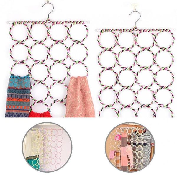 

hangers & racks practical gloves scarves holder display rack 28 ring hole space-saving