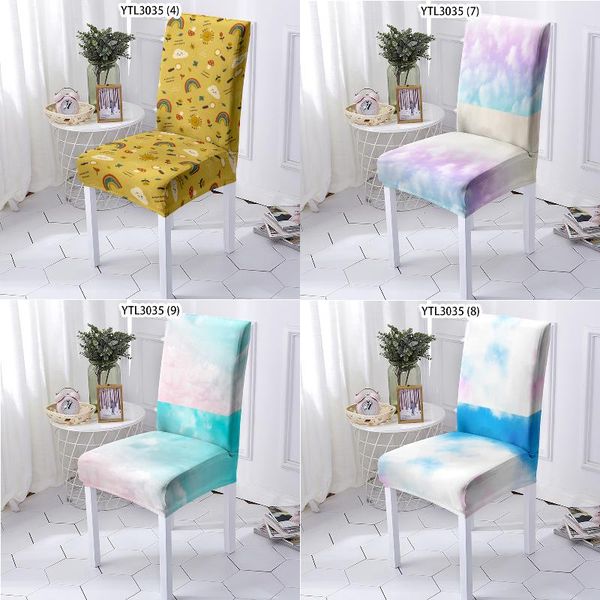 

chair covers painted cartoon fruit dining room chaise lounge pink wedding home decor stool cover