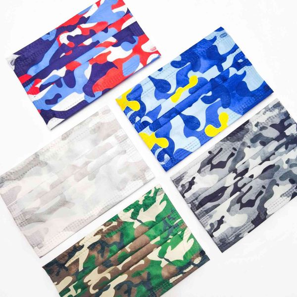 

custom logo camouflage children's printed color mask