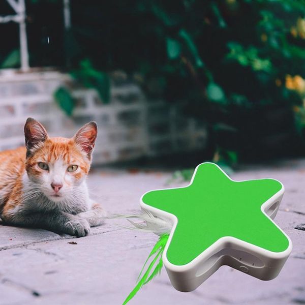 

five-star funny cat box toy pet dog automatic rotating game mouse catching electric sports supplies toys