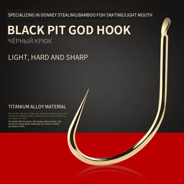 

fishing hooks super hard no barb 30pcs 1#-10# series fish pond jianghe reservoir hook gear supplies accessories