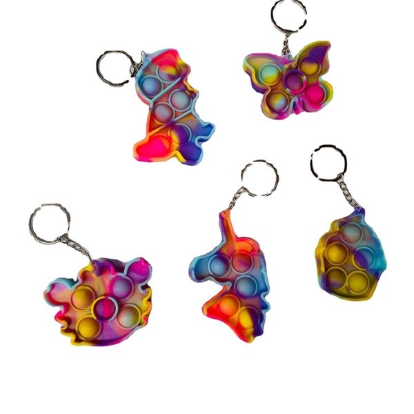 

camouflage rat killing pioneer key chain bubble music decompression toy straight