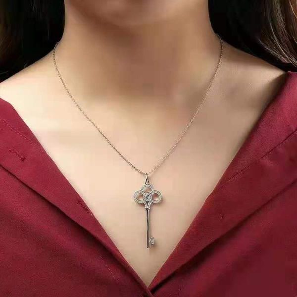 

enamel pendant necklace for women 925 silver 18k gold plated diamond necklaces luxury style ceramic jewelry with original box 20 models avai