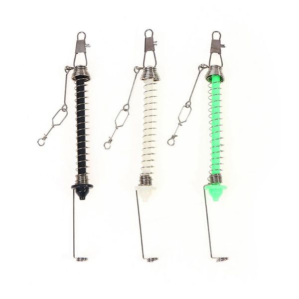 

fishing hooks automatic fishhook stainless steel spring release is a combat accessory for catapult to catch bait