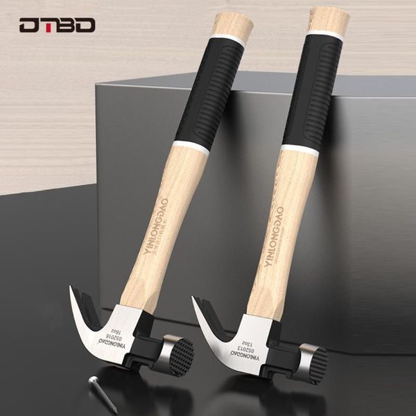 

hand tools dtbd walnut wood claw hammer woodworking high-carbon steel strong magnetic automatic nail suction hardware tool