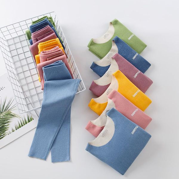 

pajamas thermal underwear boys 37Â° constant temperature girls set autumn winter children long johns kids cation fluff 13 14 15y, Blue;red