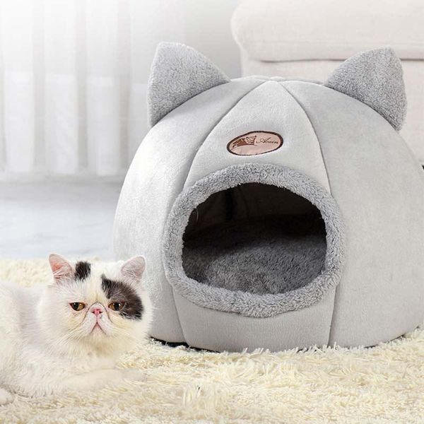 

cat beds & furniture deep sleep comfort in winter bed little dogs basket foldable cats house for pets puppy tent cozy cave indoor keep warm