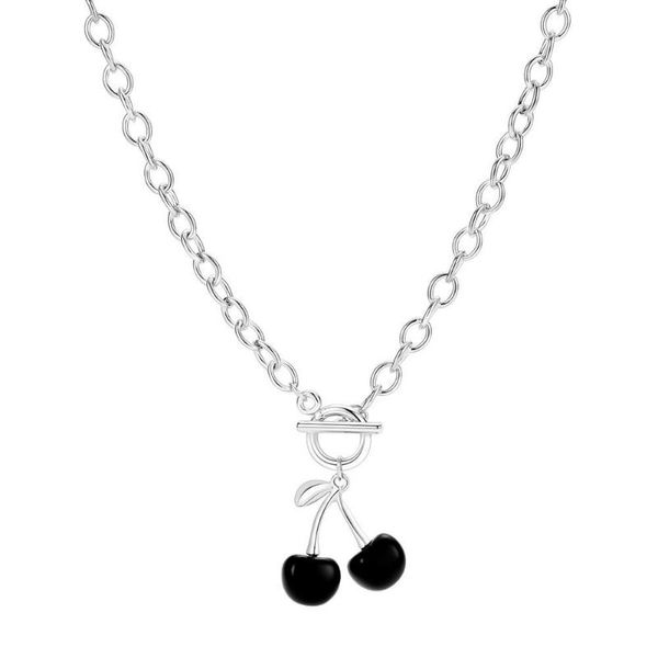 

pendant necklaces multilayer chain crystal black choker moon snake pin charm for women girl boho fashion jewelry gift, Silver