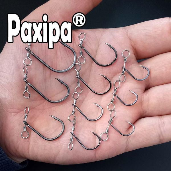 

fishing hooks 20pcs drop s hook down rig wide gap worm with swivel for soft bass