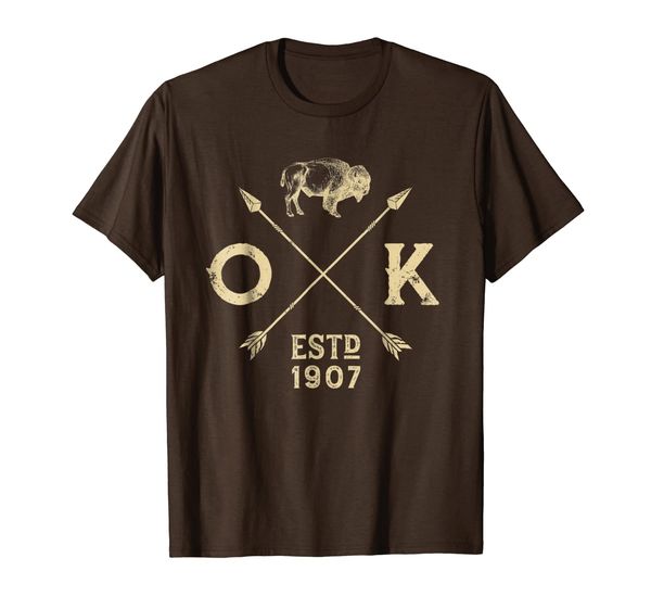 

oklahoma t shirt i love state arrow bison buffalo men women, White;black
