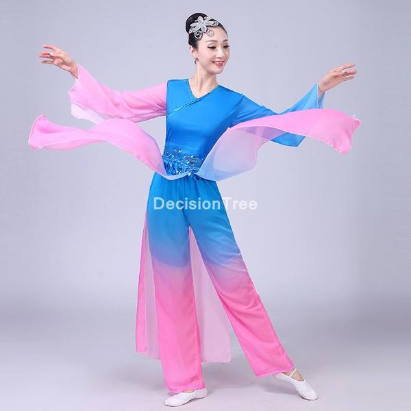 

women dress dance costume traditional chinese folk girl elegant fairy stage wear performance, Black;red