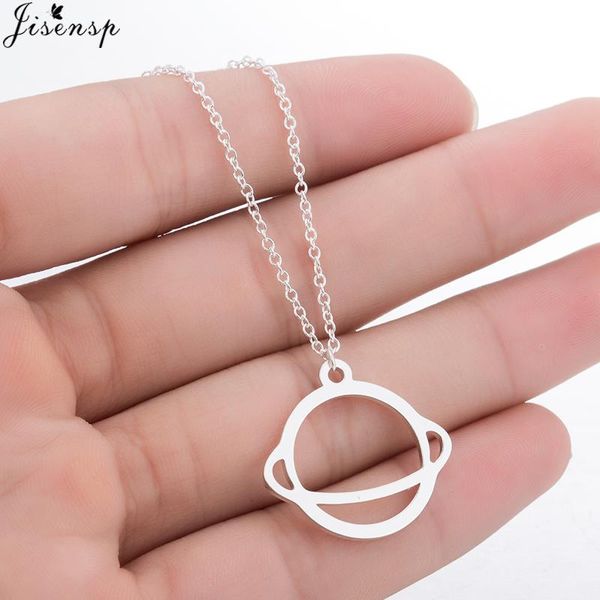 

jisensp universe design simple fashion plant pendent necklace lovely star necklaces & pendants for women men party jewelry gift pendant, Silver