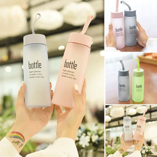 

water bottles 520ml clear fruit juice drinking cup sports travel camp bottle