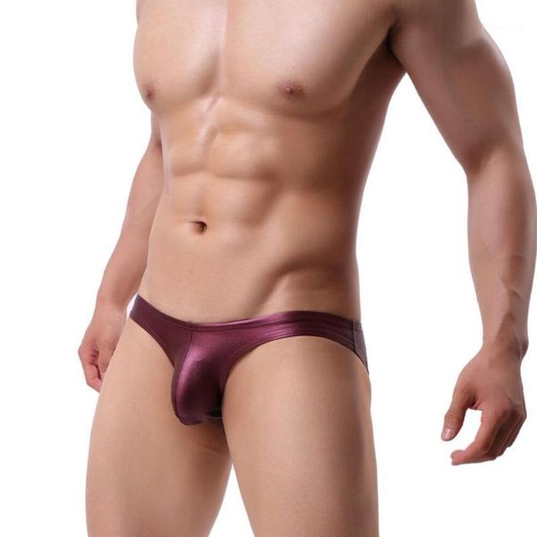 

underpants brave person imitation leather men briefs mens underwear low-waist shorts man panty, Black;white