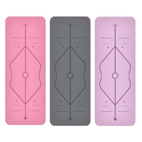 

yoga mats natural rubber mat environmental friendly pu non-skid exercise starter 183cm * 68cm large