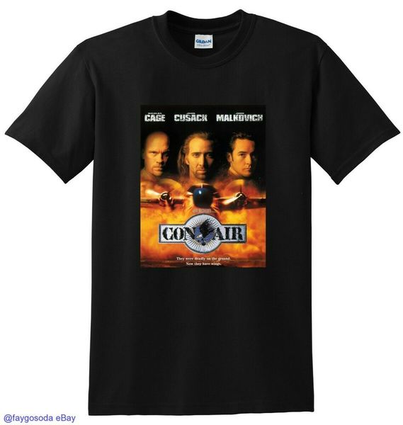 

con air t shirt 4k bluray poster tee small medium large or xl, White;black