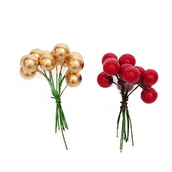 

christmas decorations 1.2cm fruit berry imitation red fruit wreath rattan ring accessories