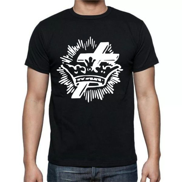 

god catholic cross crown king christ jesus t shirt tee, White;black