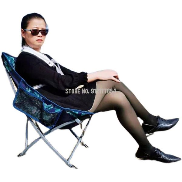 

camp furniture outdoor moon chair leisure folding portable back fishing stool simple beach