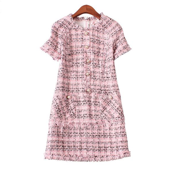 

plaid wool winter dress vetement femme high-end ukraine a-line vintage party dresses chic vestidos mujer 210525, Black;gray