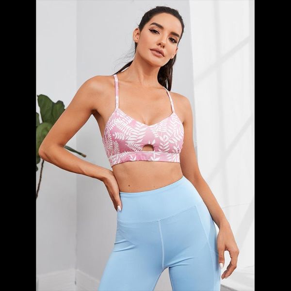

yoga outfit women's low impact strappy sports bra for women wirepadded