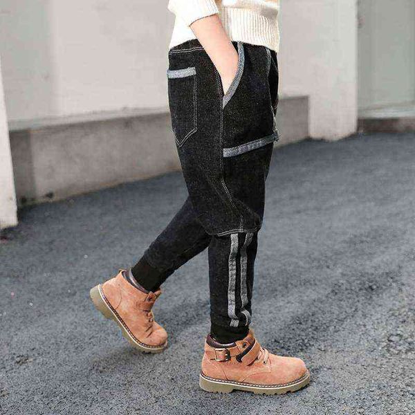 

kids pants girls toddler boys jeans thick children jeans for boys jeans kids boy casual denim pants toddler kids clothing 5-12y g1220, Blue