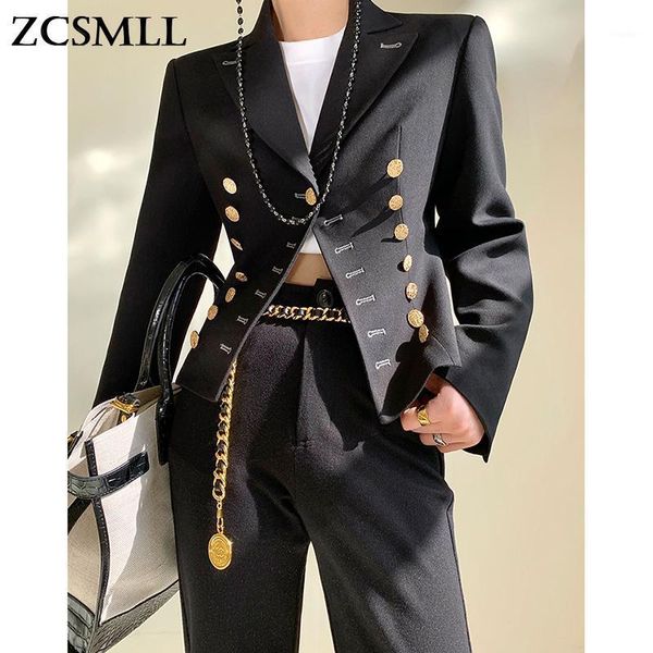 

suit collar black women blazer vintage design sense niche waist short jacket female korean 2021 spring summer women's suits & blazers, White;black