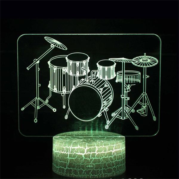 

night lights 3d illusion lamp musical instrument piano desk for kids birthday gift acrylic led optical