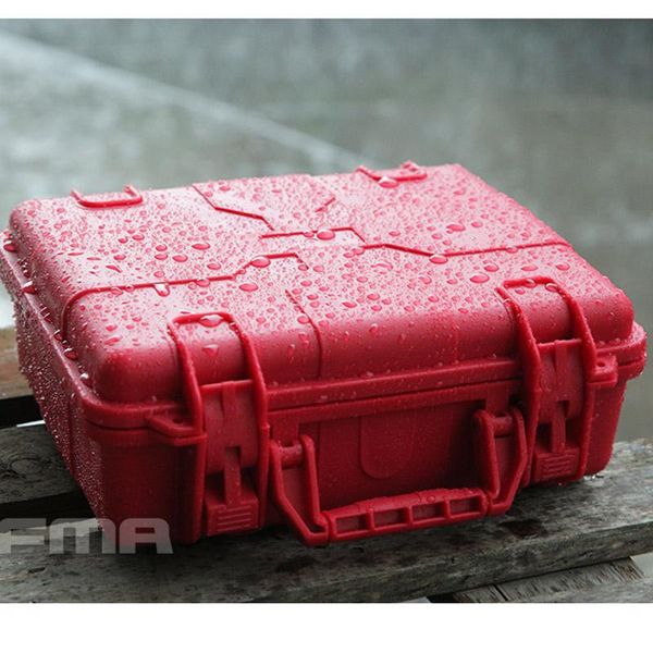 

tactical helmets fma red/black outdoor traveling portable plastic carry case storge nvg box