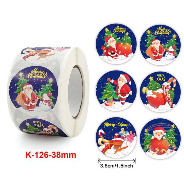 Embrulhar presente mais recente Merry Christmas Holiday Decoration Santa adesivo Party Party Baking Seal Invitation Letter Envelope Sticke