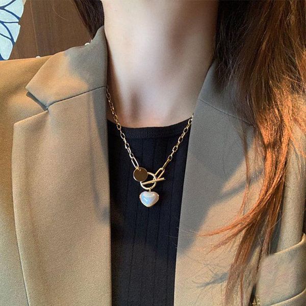 

chains south korea love fashion pearl chain necklace ins cold climate sautoir female collarbone snake, Silver