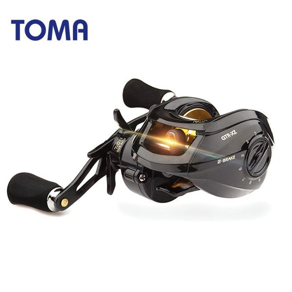 

bait casting fishing reel dual brake system 17+1bb 10kg max drag high speed baitcasting 7.0:1 fresh saltwater lure reels