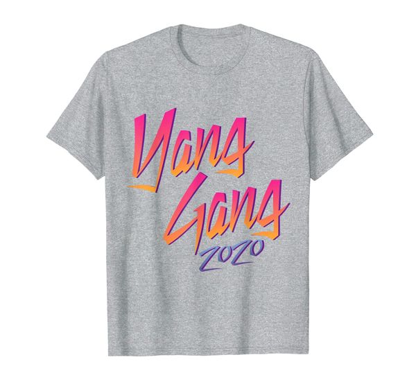 

yang gang 2020 t-shirt, White;black