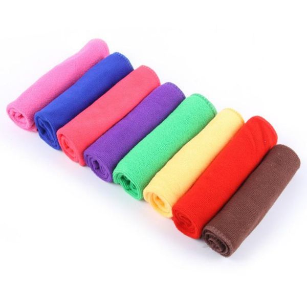 

cleaning cloths 10pcs super absorbent microfiber non stick oil rags kitchen dish cloth hand towel clean sink wipe kichen tools