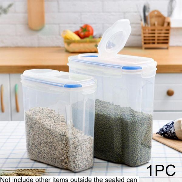 

storage bottles & jars kitchen cereal keeper box scale display food grade large capacity plastic pp container dry non slip removable cover
