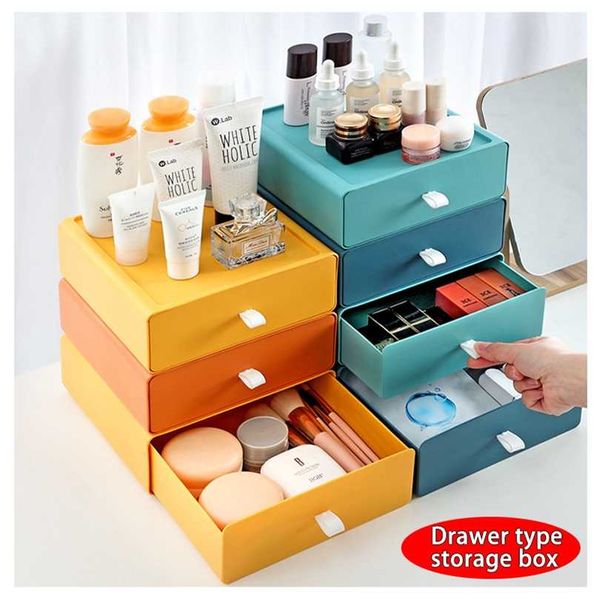 Home Organizer für Kosmetik, Kunststoff-Aufbewahrungsbehälter, Organizador, Schreibwaren, Schreibtisch, Schlüsselbox, Make-up 211102