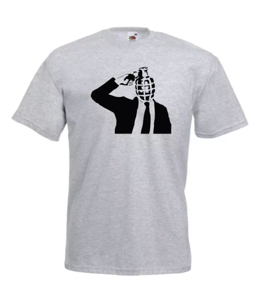 

grenade head funny custom t-shirt gift birthday christmas, White;black