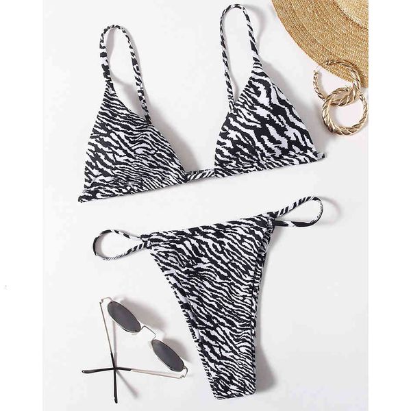 

women's swimwear zebra bikini womens swimsuit female woman mini thong bikinis set bather beachwear swimming for bathing suit 8ulw, White;black