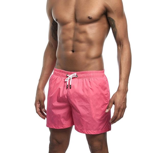 

one-piece suits summer 8 color solid quick dry swimwear men board shorts surf swimming beach short swimsuit maillot de bain 233