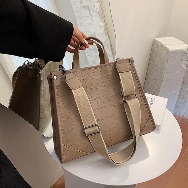 

luxury retro large capacity crocodile women's bag 2021 korean style shoulder fashion tote bags