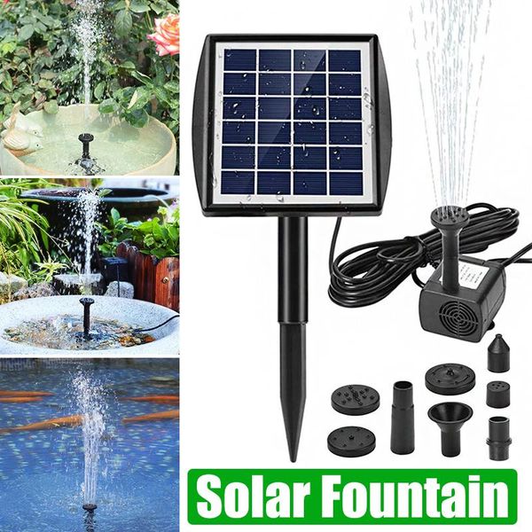 

multifunctional solar floating fountain water pump brushless motor pool garden decorative decorations