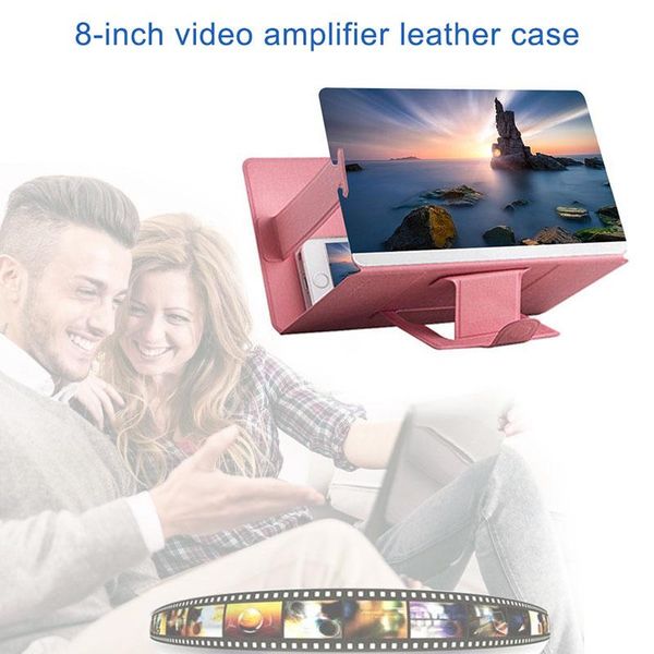 

cell phone mounts & holders universal mobile stand holder 3d screen hd video magnifying glass bracket accessories