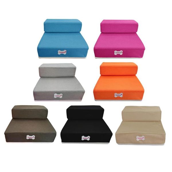

pet bed stairs 1/2 ladder dog house puppy cat steps mesh foldable detachable ramp supplies kennels & pens