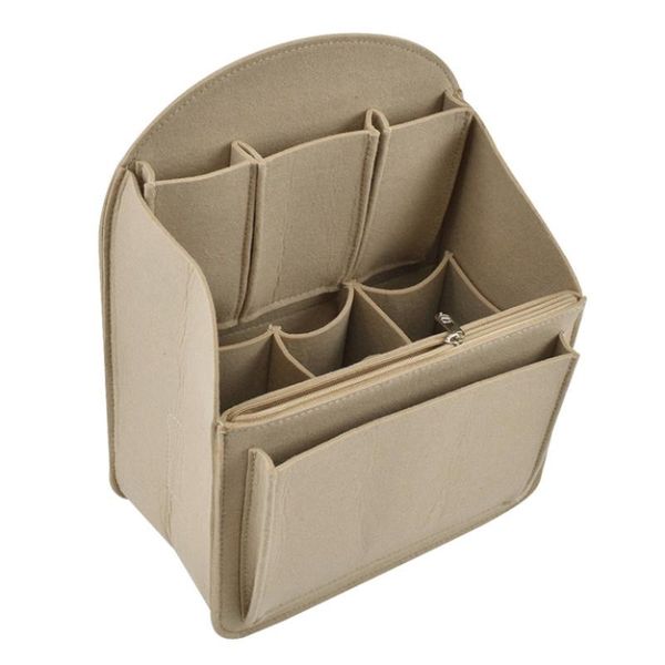 

women's makeup organizer felt cloth insert bags for handbag multi-functional travel cosmetic bag girl storage toiletry