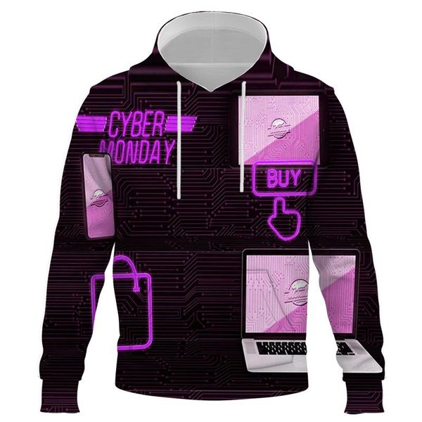 

men's hoodies & sweatshirts 2021 women men casual 3d print man / woman fashion hooded hip hop harajuku streetwear clothing, Black