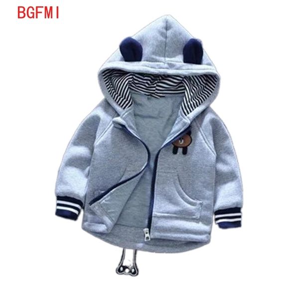 Abbigliamento per bambini Bambino Primavera Autunno Inverno Cappotto Carino Cerniera Camicia Ragazzi Ragazze Bambino 1-2-3-4-5 anni Felpa con cappuccio più giacche in velluto 211023