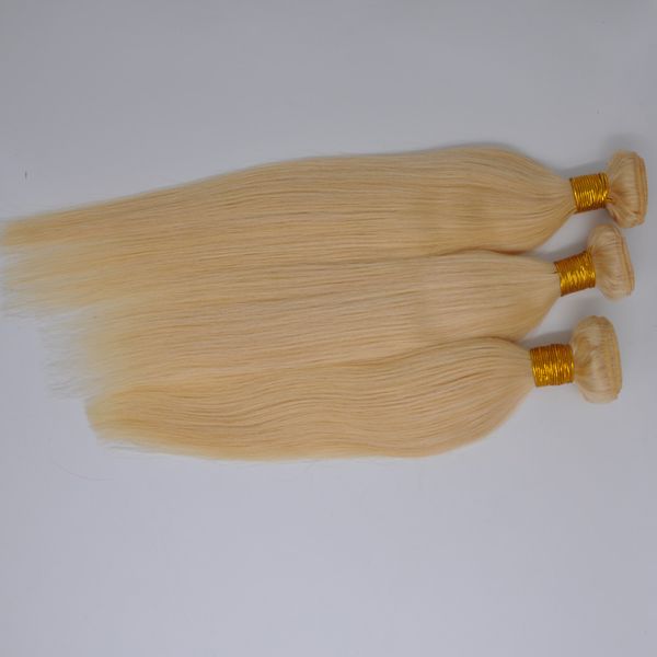 Bela Qualidade Brasileira Loira Hétera Humana Human Human Bundles Pacotes de Cor 100gram Um Piece Uma Peça Peruana Cabelo Weave Extensões Para As Mulheres