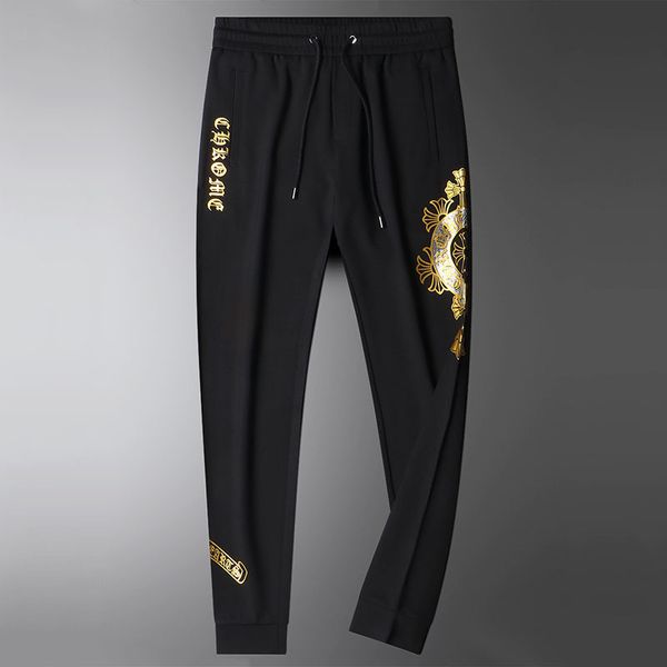 

crosin light luxury tide brand cross better diamond printed for men's autumn and winter 2020 new elastic waist small foo, White;black