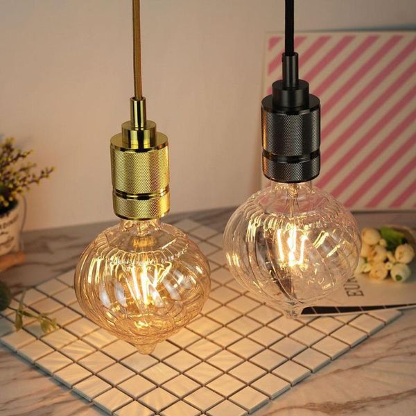 

bulbs g125 led lamp pointed pumpkin-shape cafe retro style filament decoration